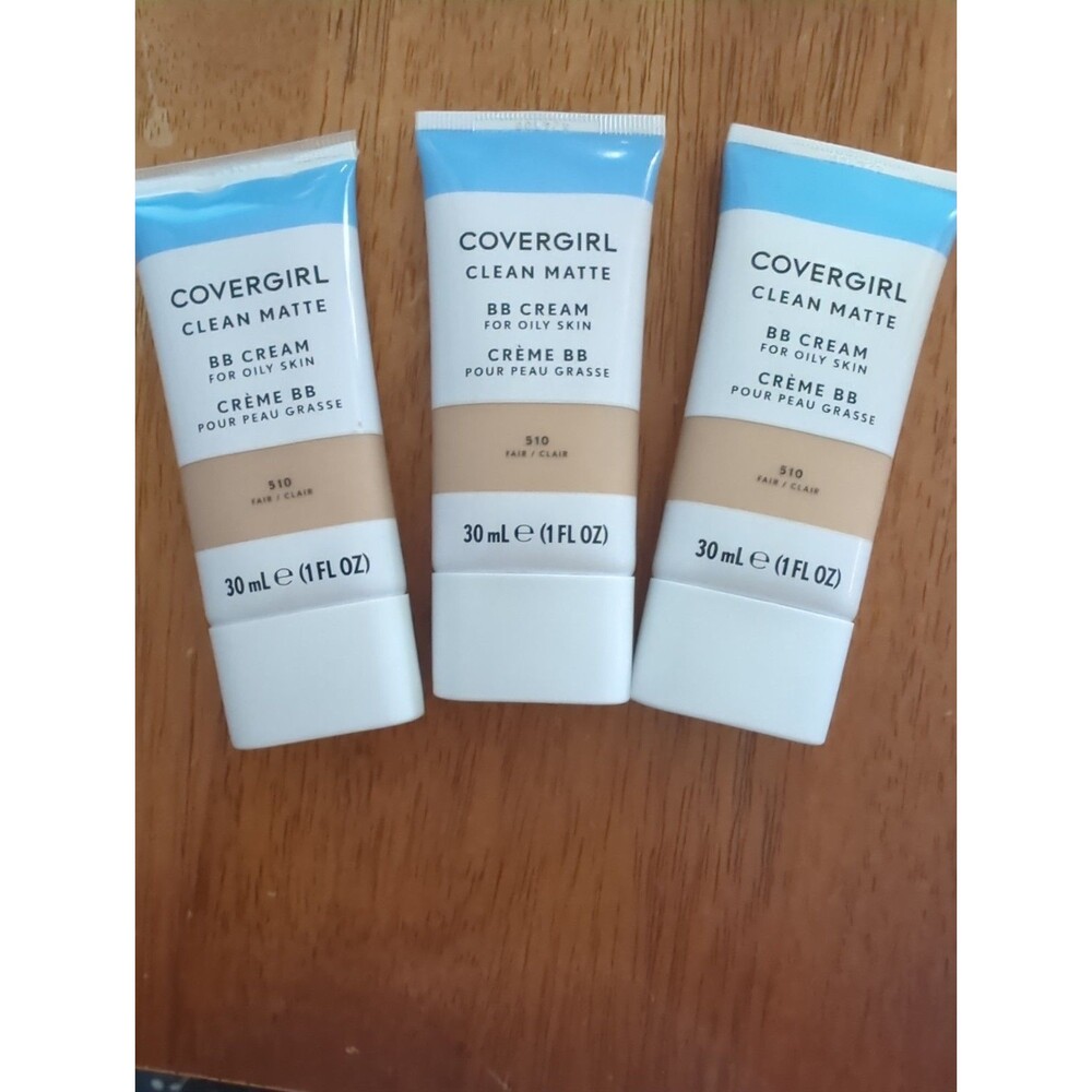 Lot Of 3 Pack Covergirl Clean Matte BB Cream For Oily Skin 510 Fair Oil Free New